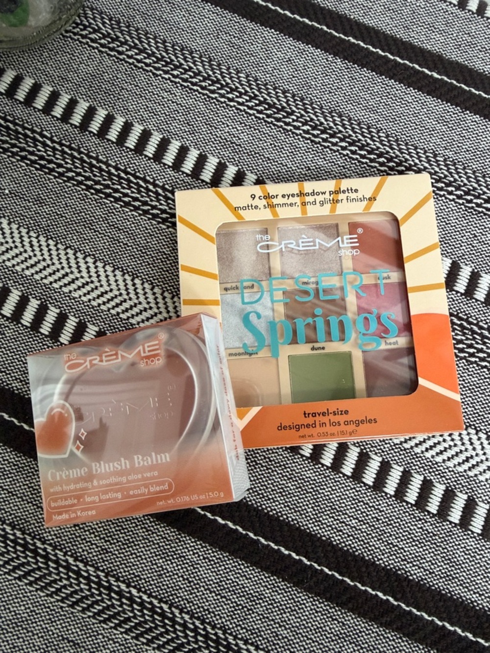 The Crème Shop Desert Springs Eyeshadow Palette & Crème Blush Balm